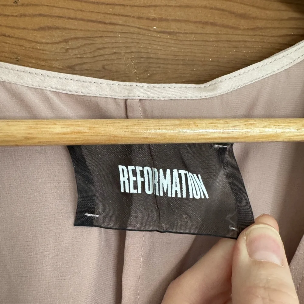 Reformation Silk Dress Pink - Picture 3 of 4